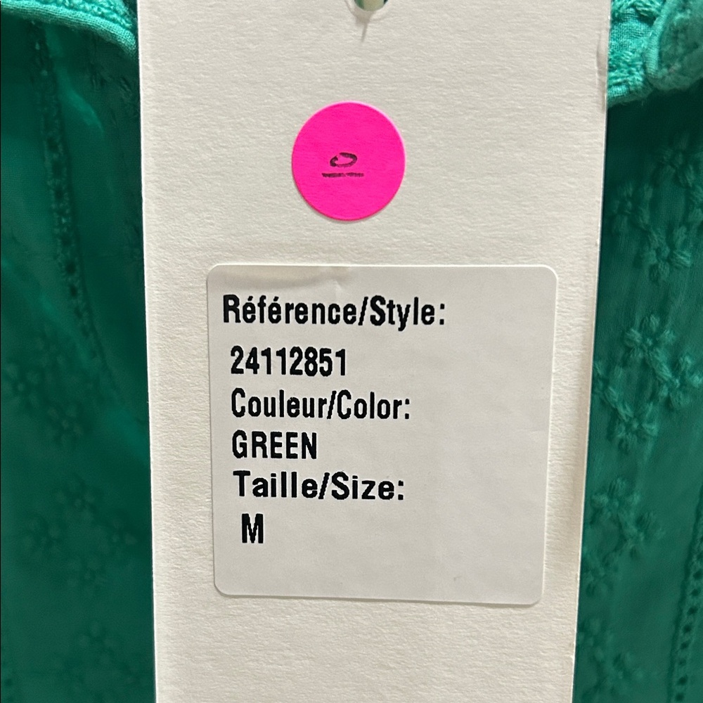 Green Embroidered Button-Down Shirt - Picture 4 of 4